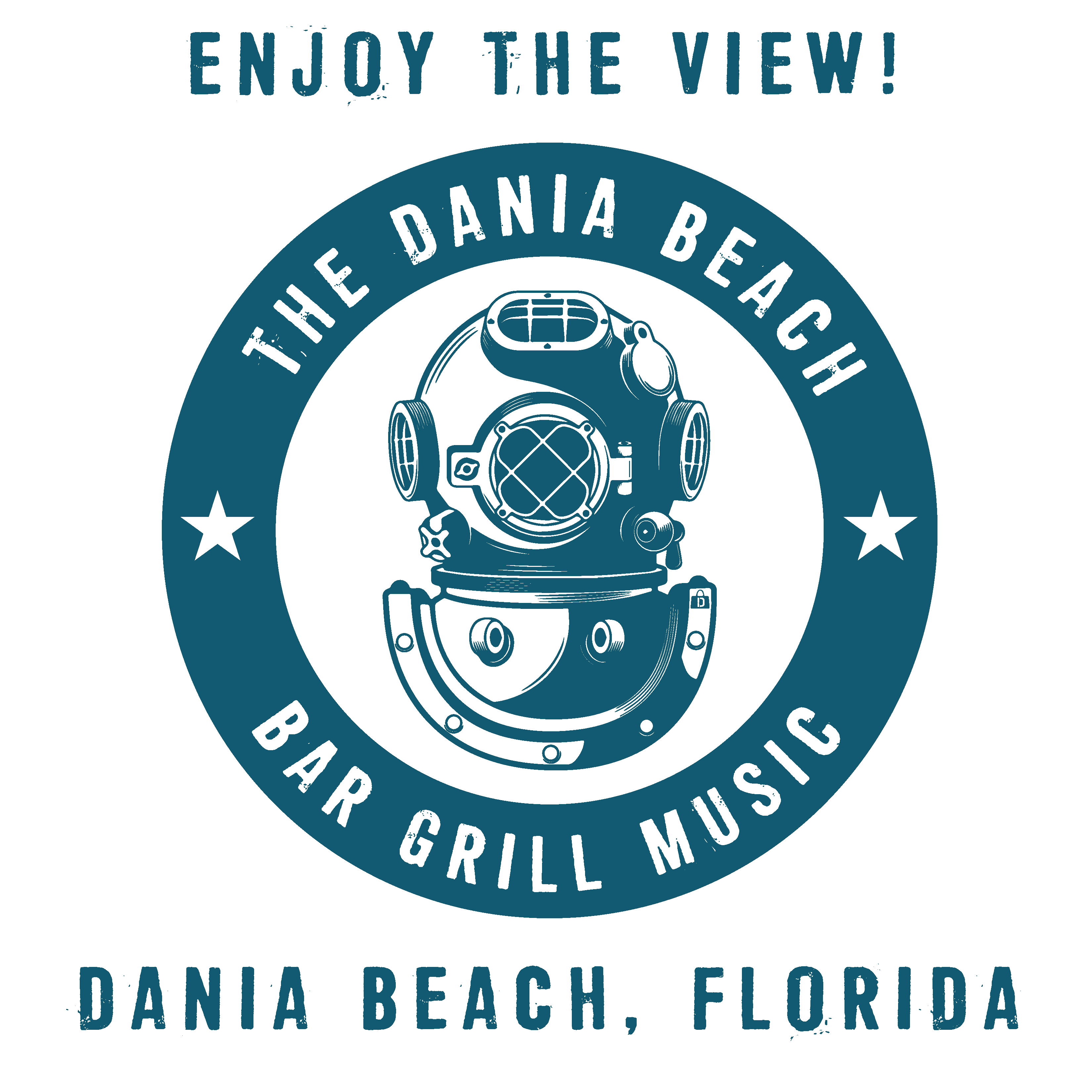 The Dania Beach Bar & Grill Enjoy The View Diver Helmet